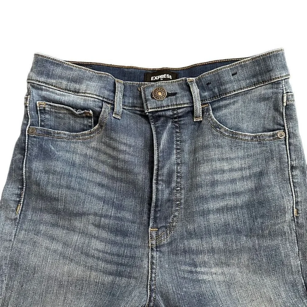 Express super high rise slim jeans size 6